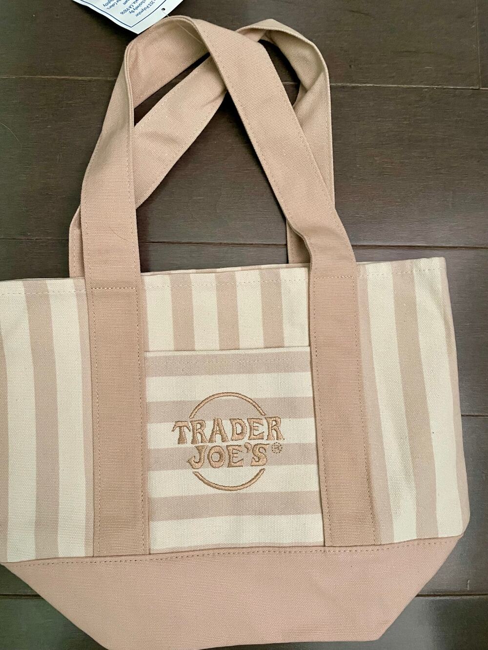 Tan Trader Joe's 2026 Summer Mini Tote Exclusive